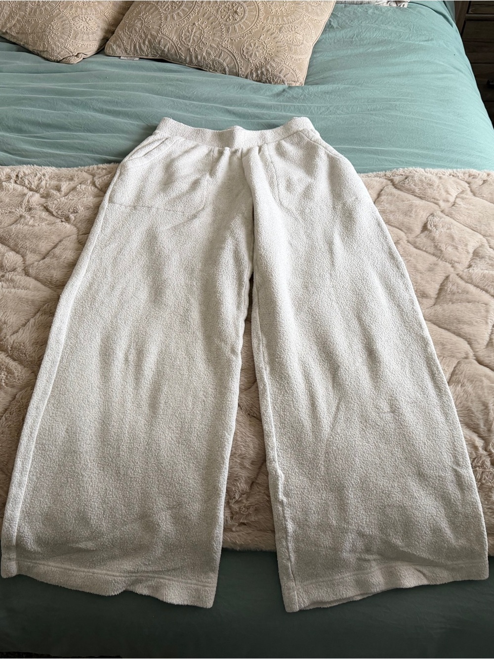Haven Well Within Wide-Leg White Sweatpants